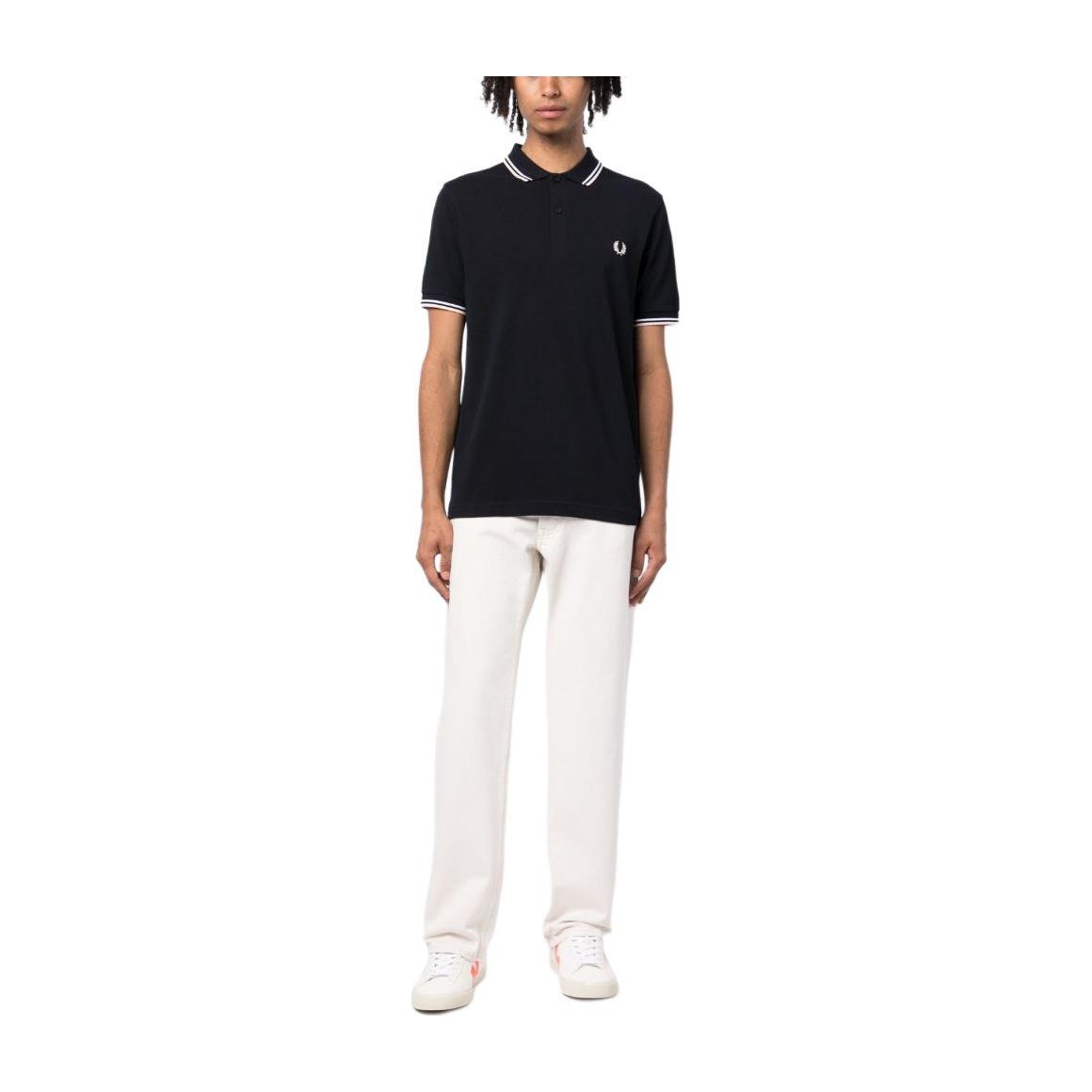 Fred Perry Logo Badge Polo Shirt Black