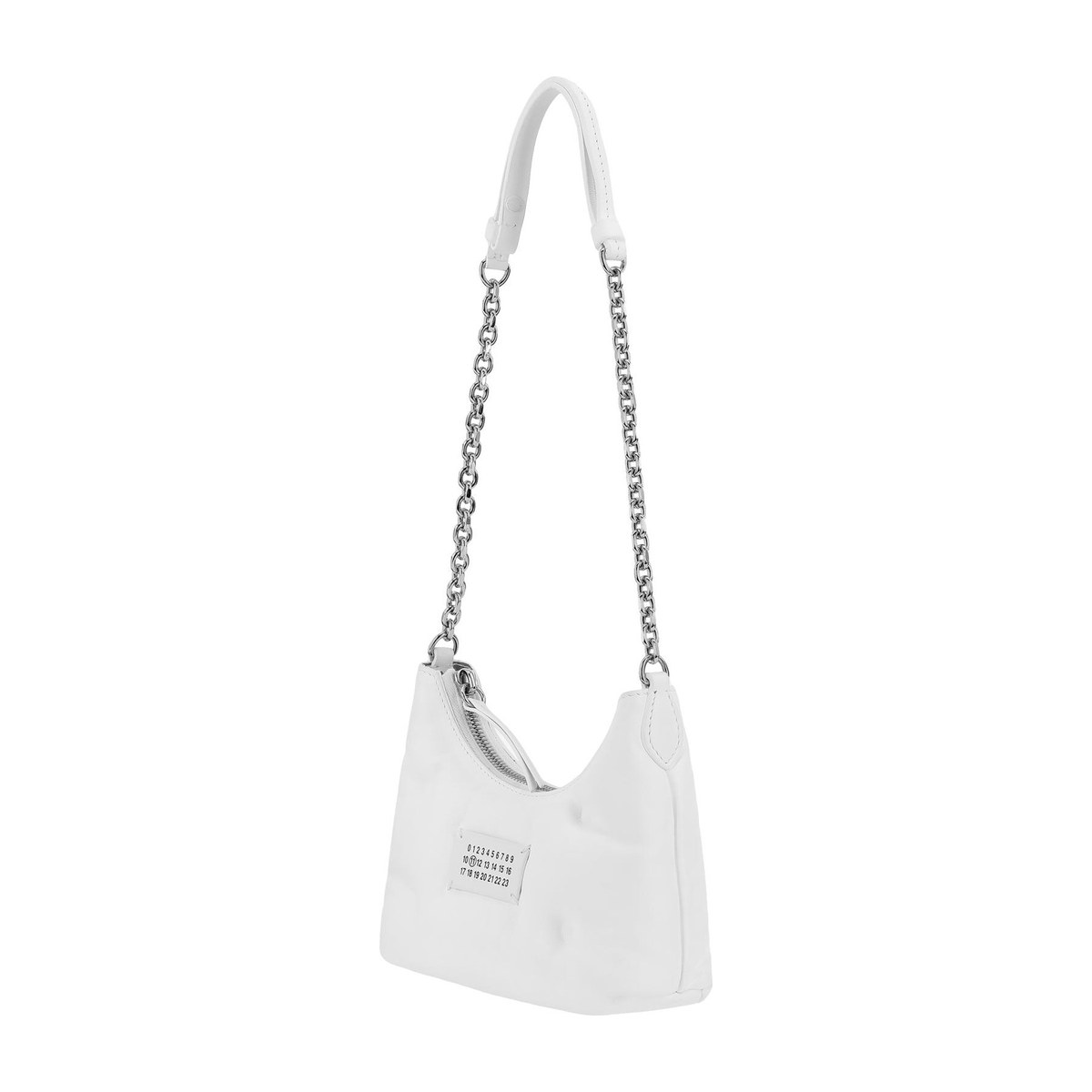 Maison Margiela Mini Quilted Leather Shoulder Bag White