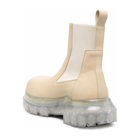 Rick Owens Chelsea Boots Beige