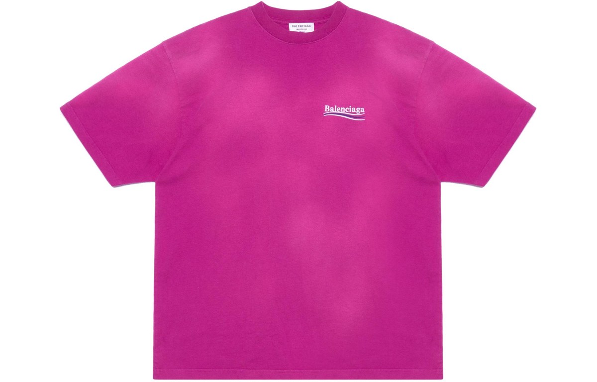 Balenciaga FW22 Logo T-Shirt Pink