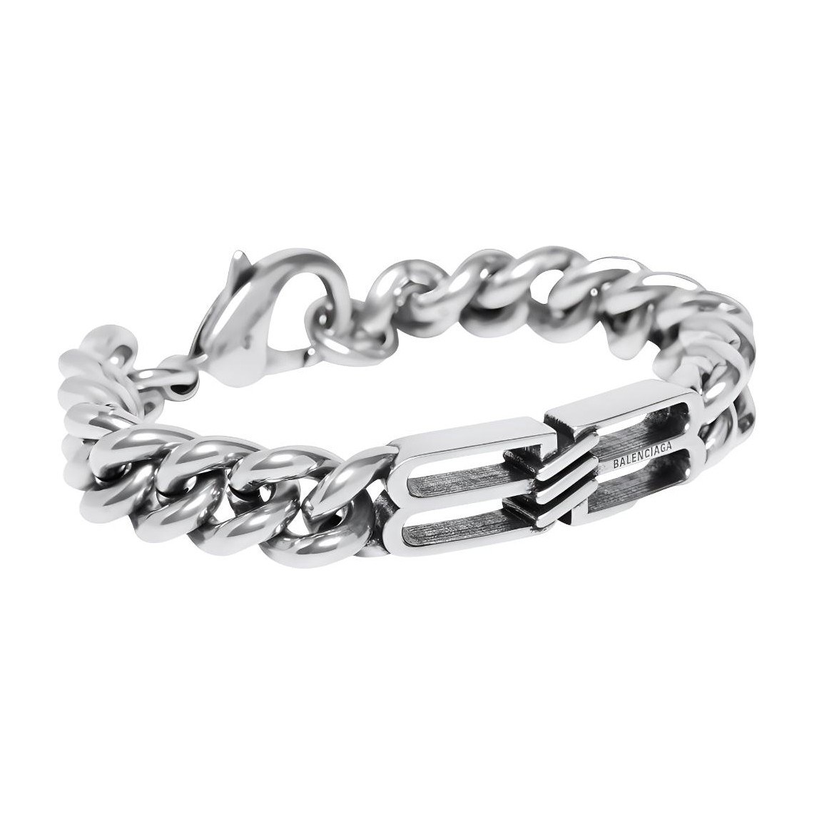 Balenciaga BB Icon Bracelet Silver