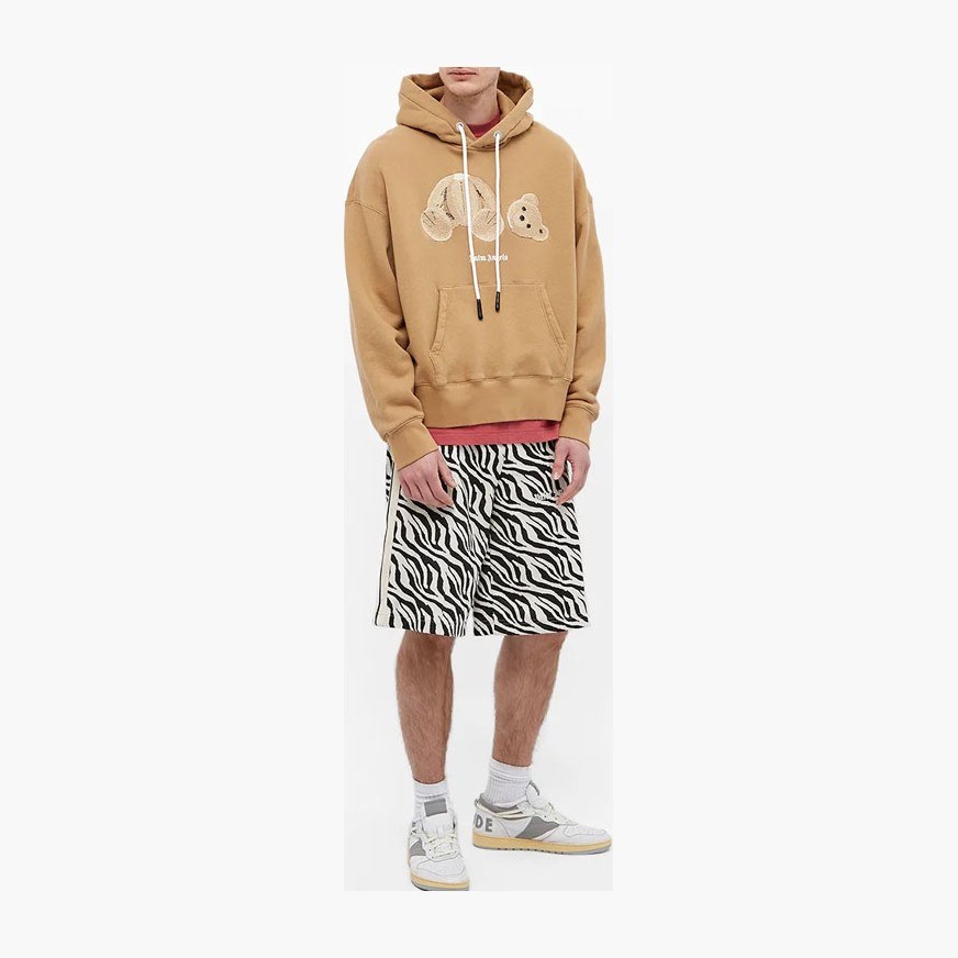 Palm Angels Bear Hoodie Khaki