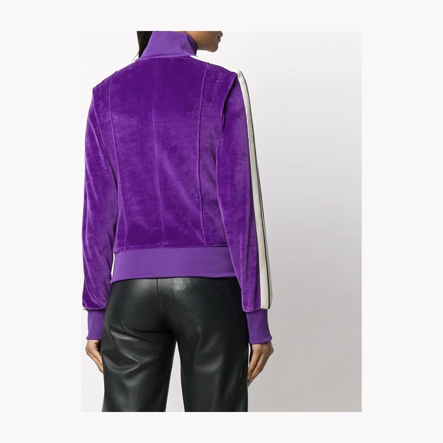 Palm Angels Chenille Track Jacket Purple