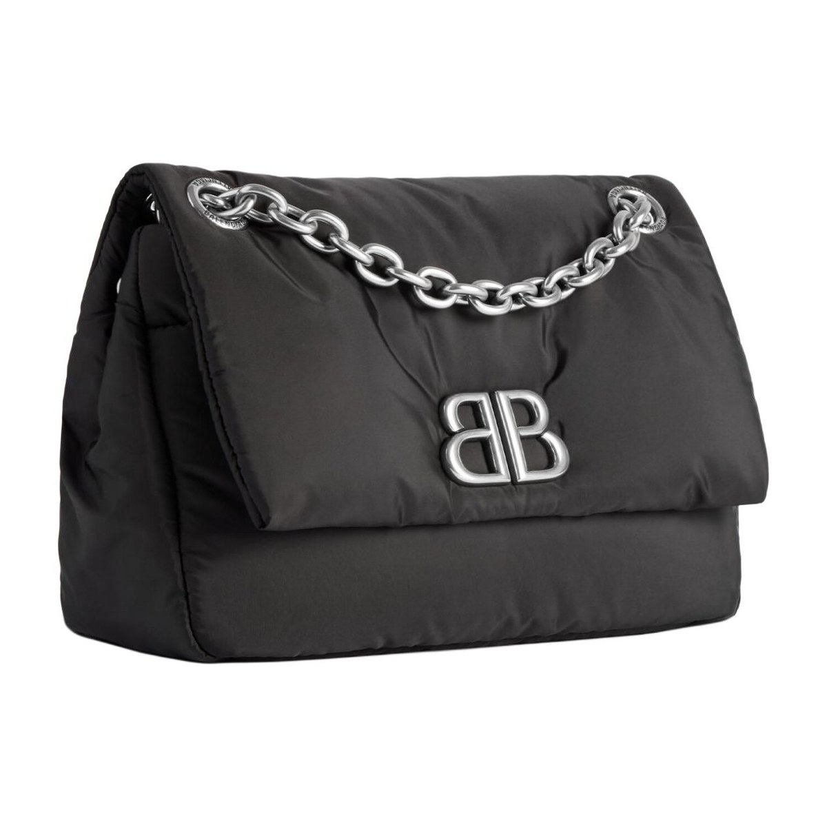 Balenciaga B Logo Mini Nylon Bag Black