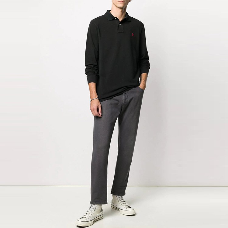 Polo Ralph Lauren Long Sleeve Polo Black