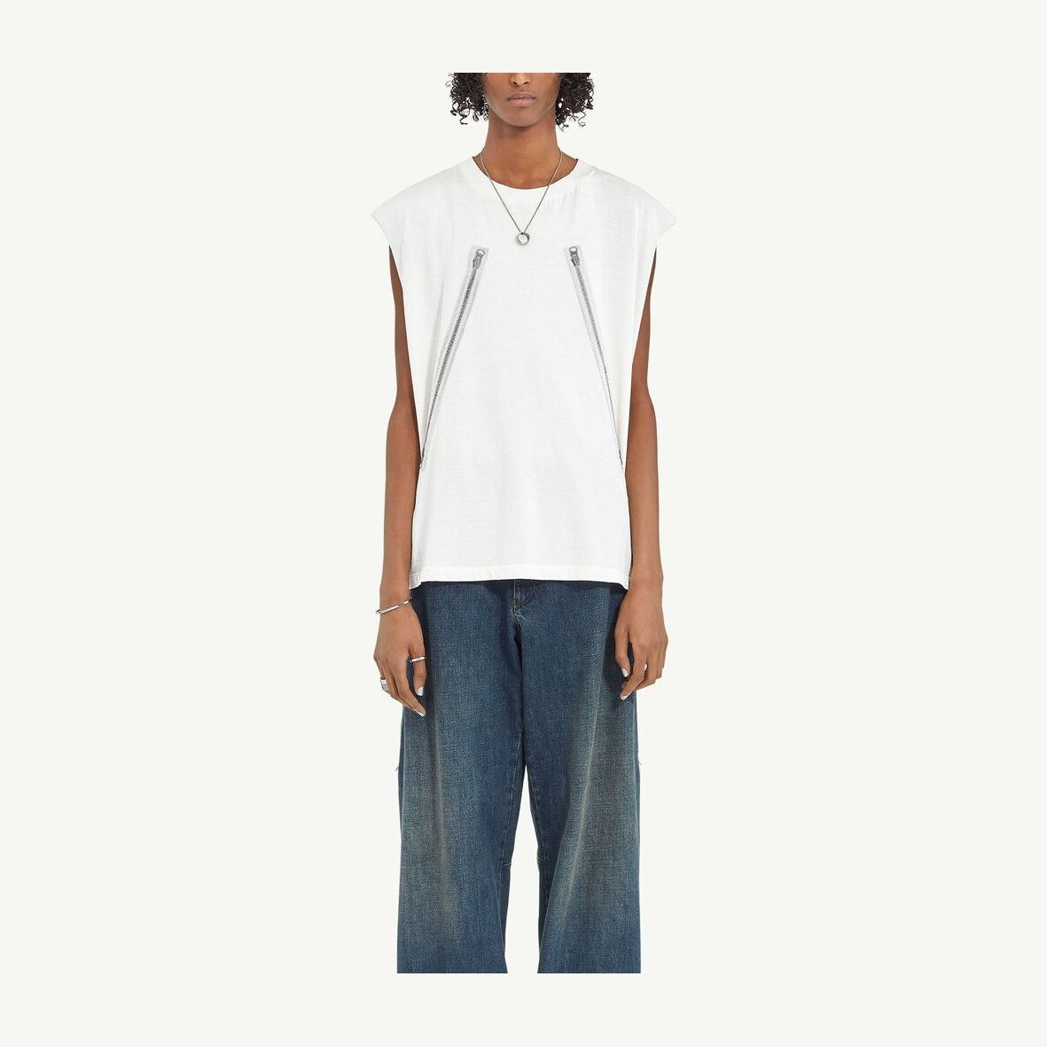 MM6 Maison Margiela Sleeveless Vest White