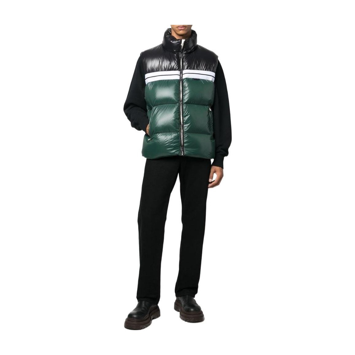 Palm Angels FW22 Puffer Vest Green