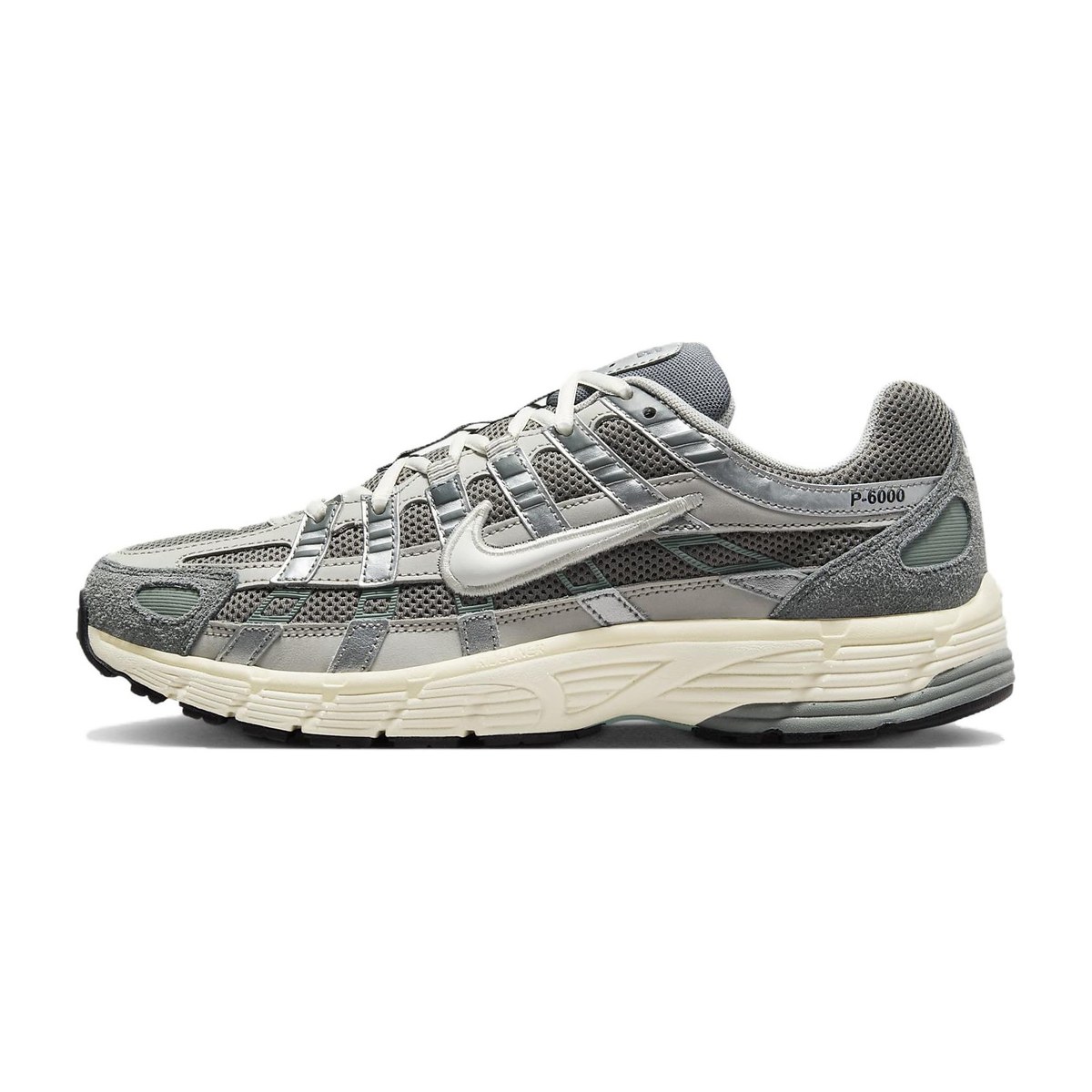 Nike P-6000 White Silver