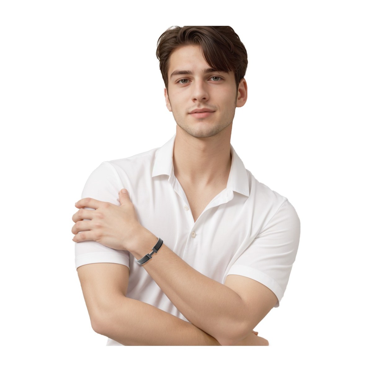 Hermes H Black Bracelet