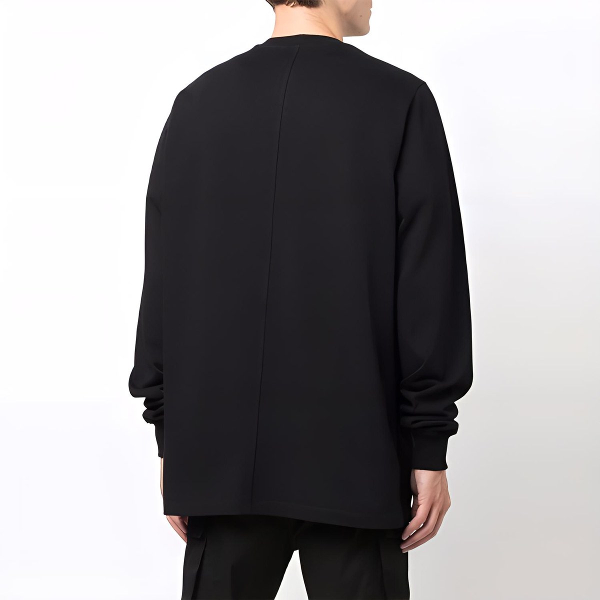 Rick Owens FW21 Black Pullover Sweatshirt