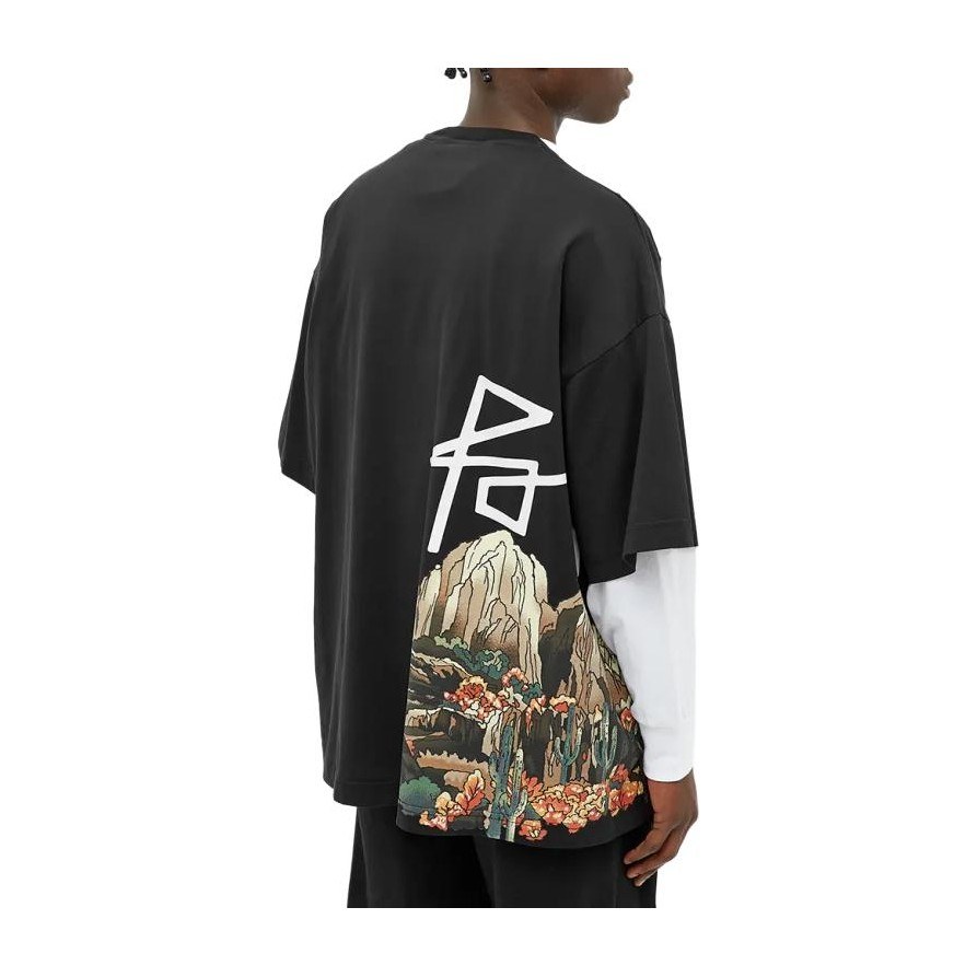 Palm Angels Skull Print T-Shirt Black
