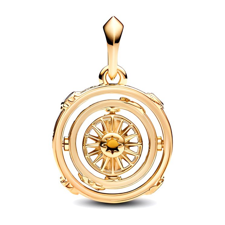 Pandora Game of Thrones Rotating Star Disc Charm Gold