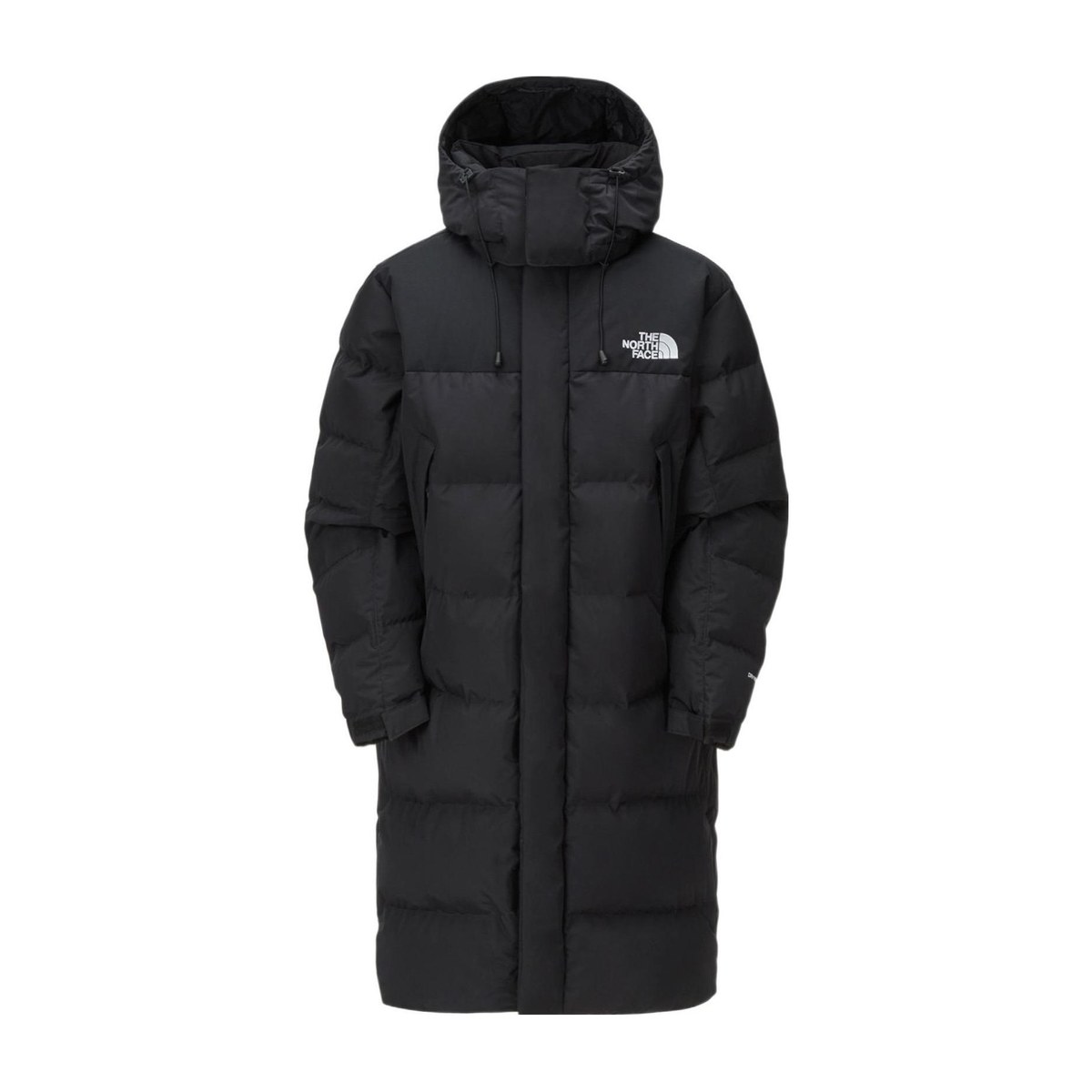 The North Face Logo Print Puffer Jacket Black