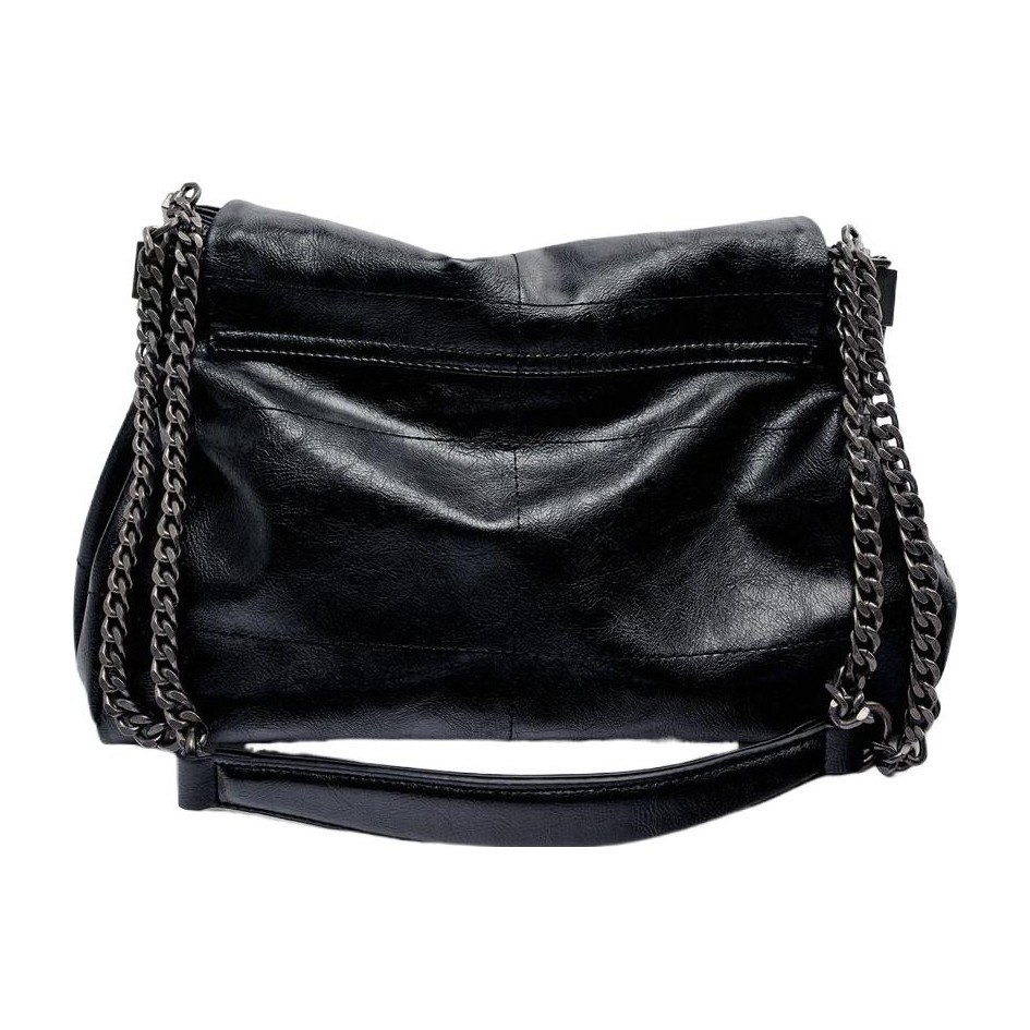 ZARA Chain Flap Shoulder Bag Black