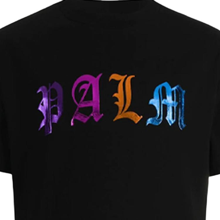 Palm Angels Gothic Logo T-Shirt Black