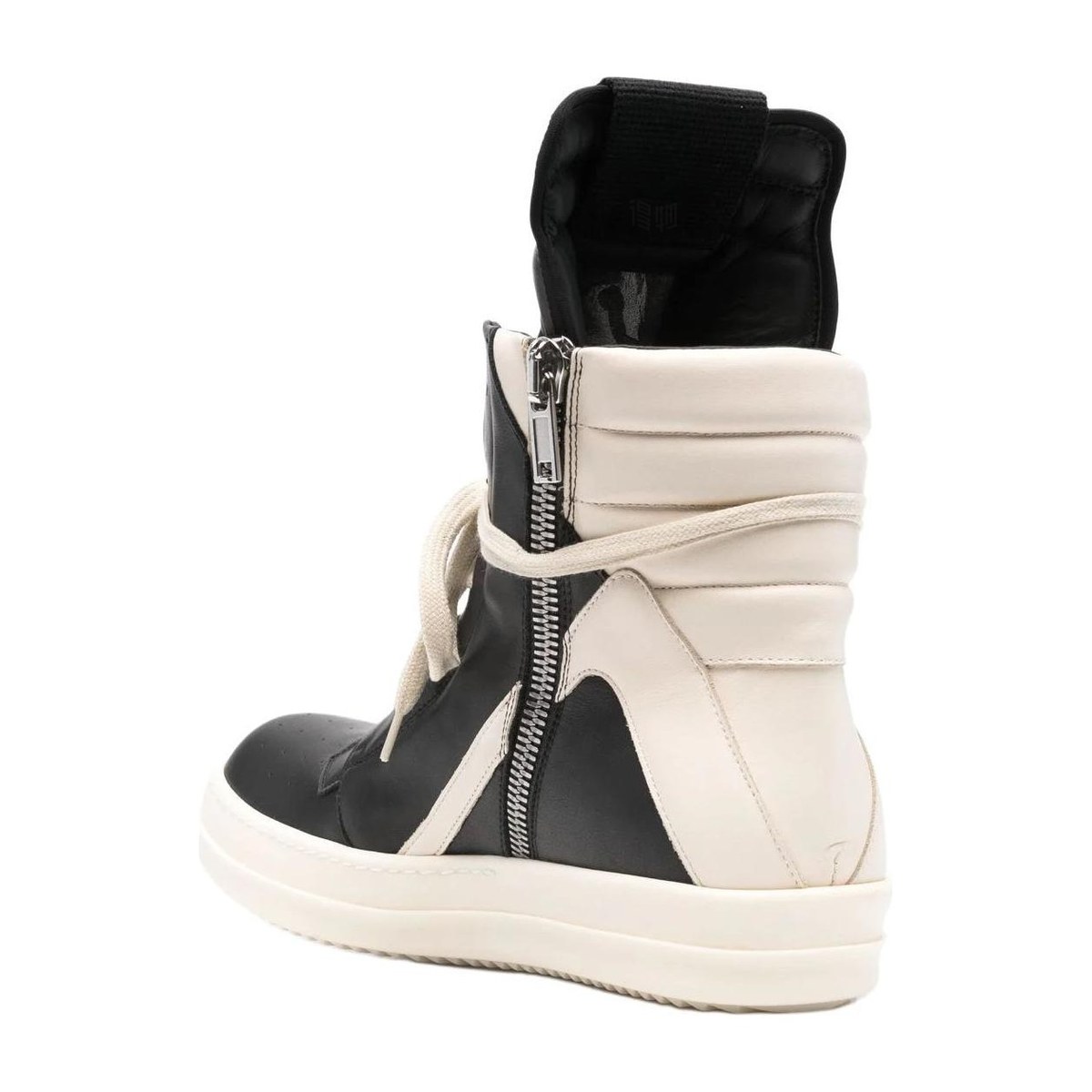 Rick Owens High Top Sneakers Black White