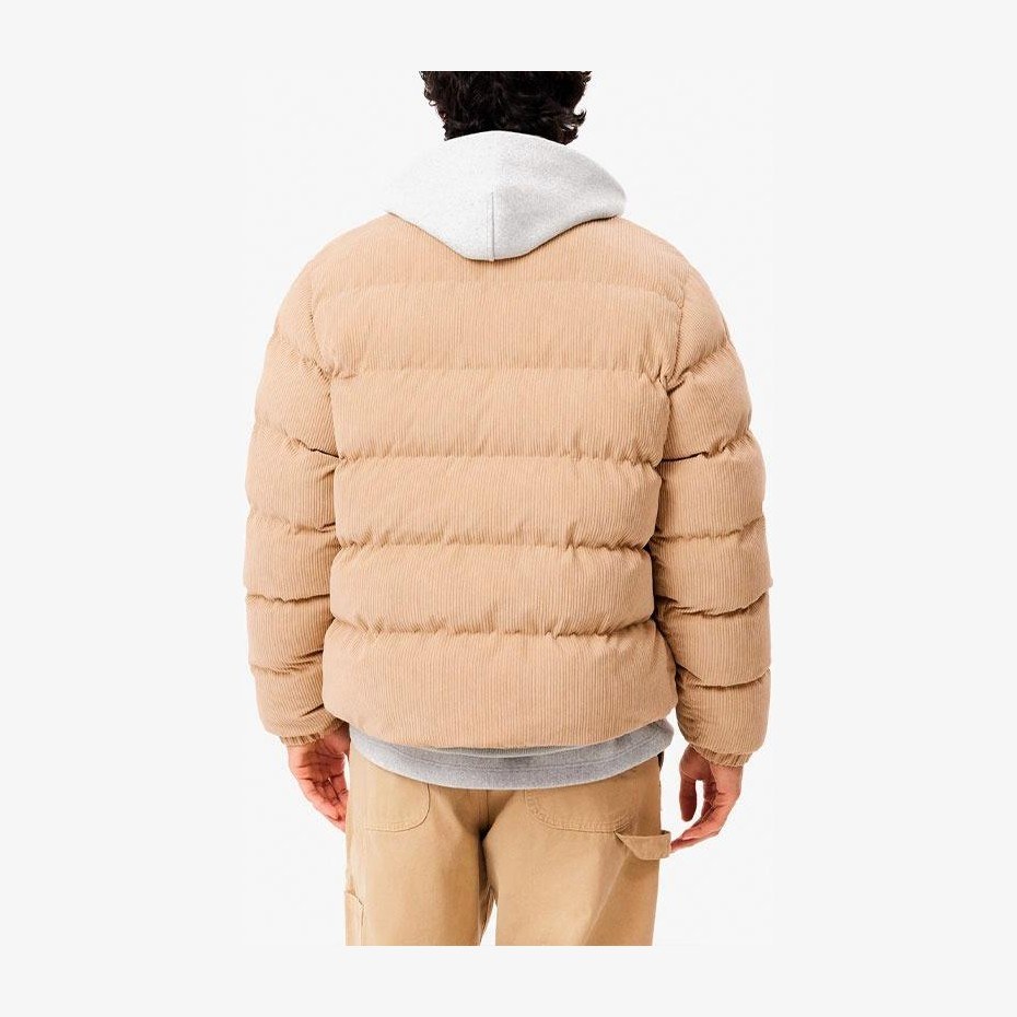 Lacoste Corduroy Zip Jacket Beige
