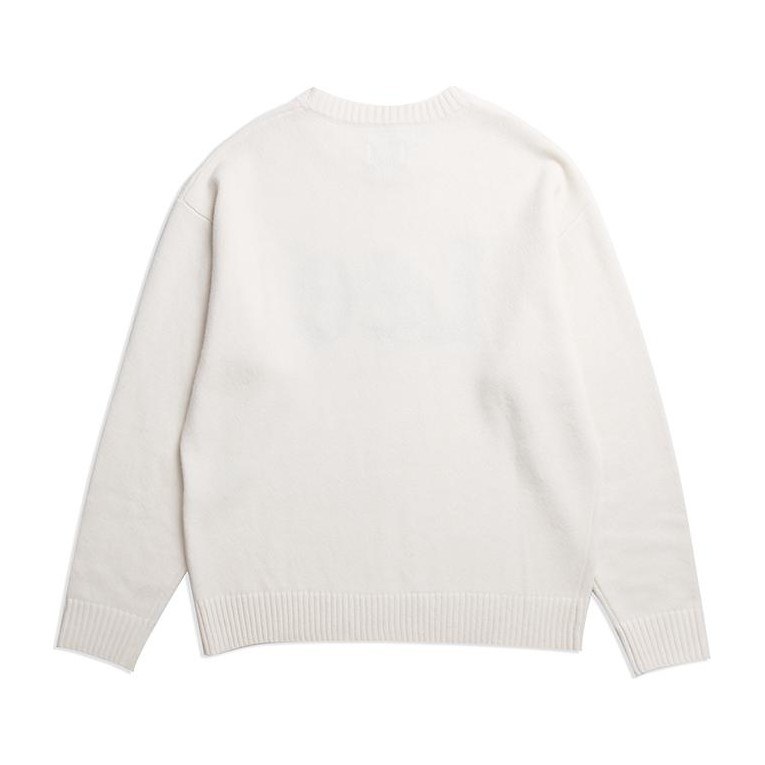 Lee Logo Crewneck Sweater White