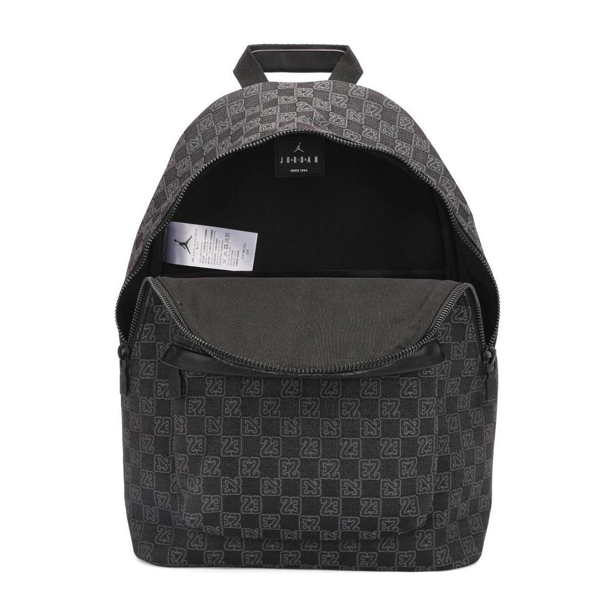 Jordan Checkered Print Backpack Black