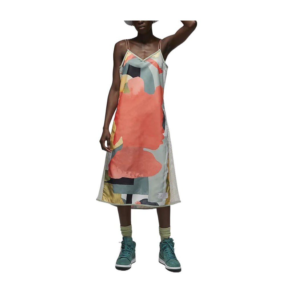Jordan Mesh Tank Dress Red