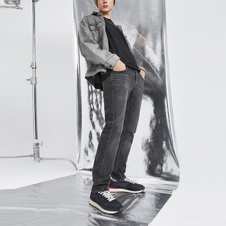 Levi's Straight Jeans Black Grey