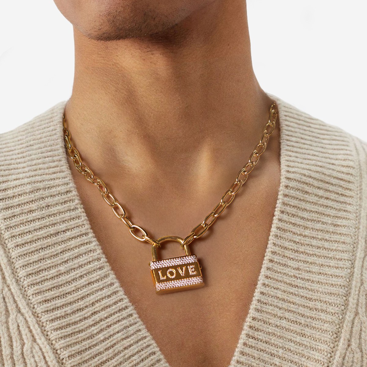 apm Monaco LOVE Pendant Necklace