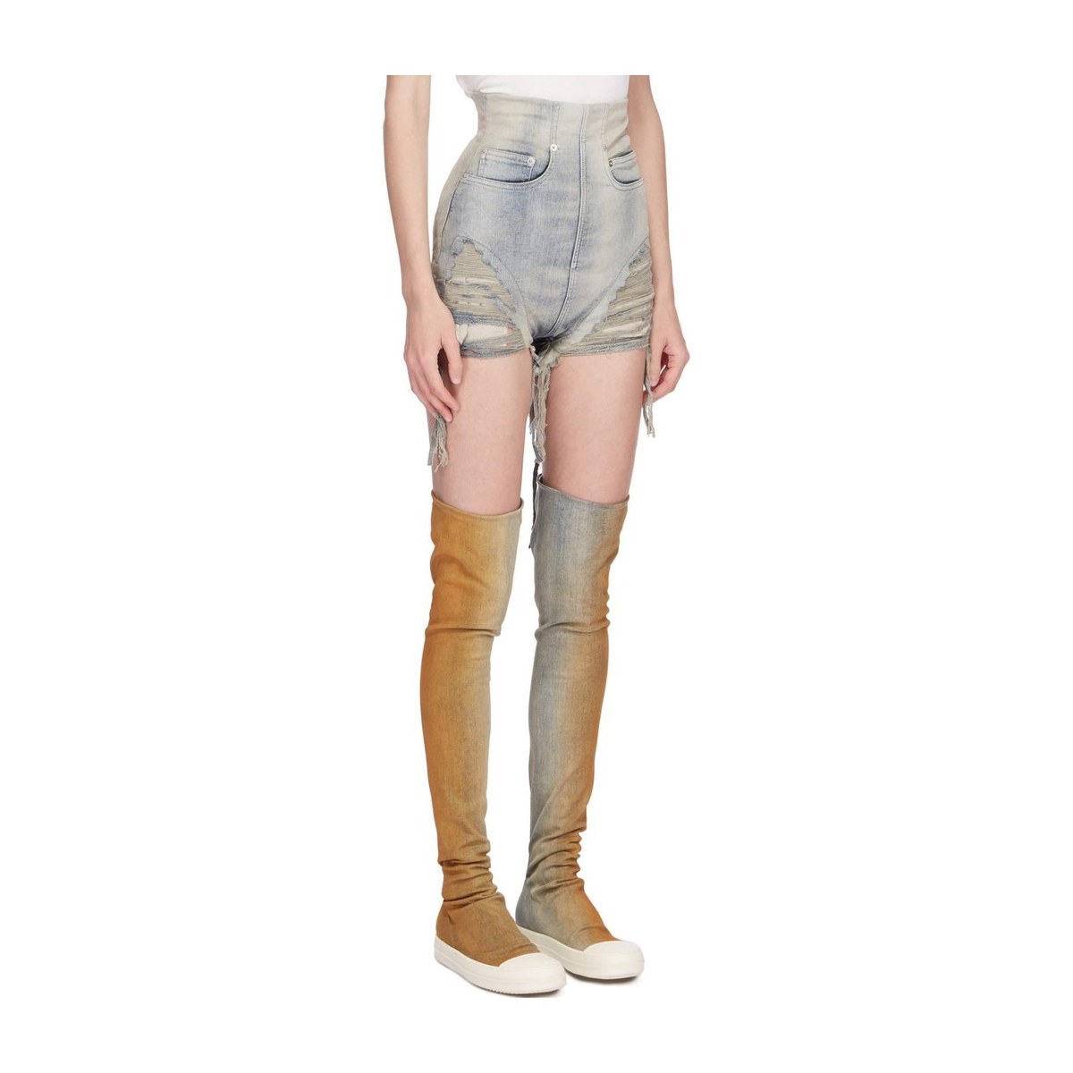 Rick Owens DRKSHDW SS24 Denim Shorts