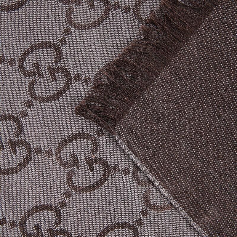 Gucci Wool Fringe Scarf