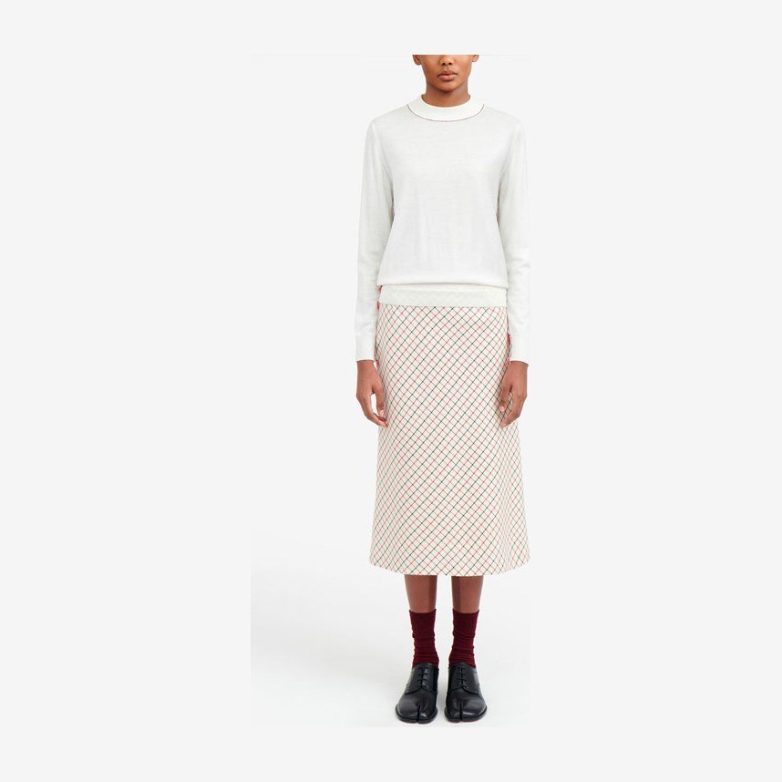 Maison Margiela FW21 Crewneck Wool Sweater White