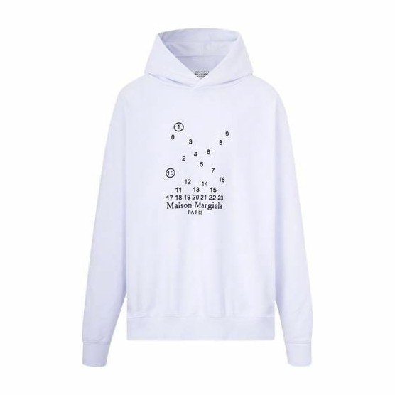 Maison Margiela FW22 Digital Cross Hoodie White