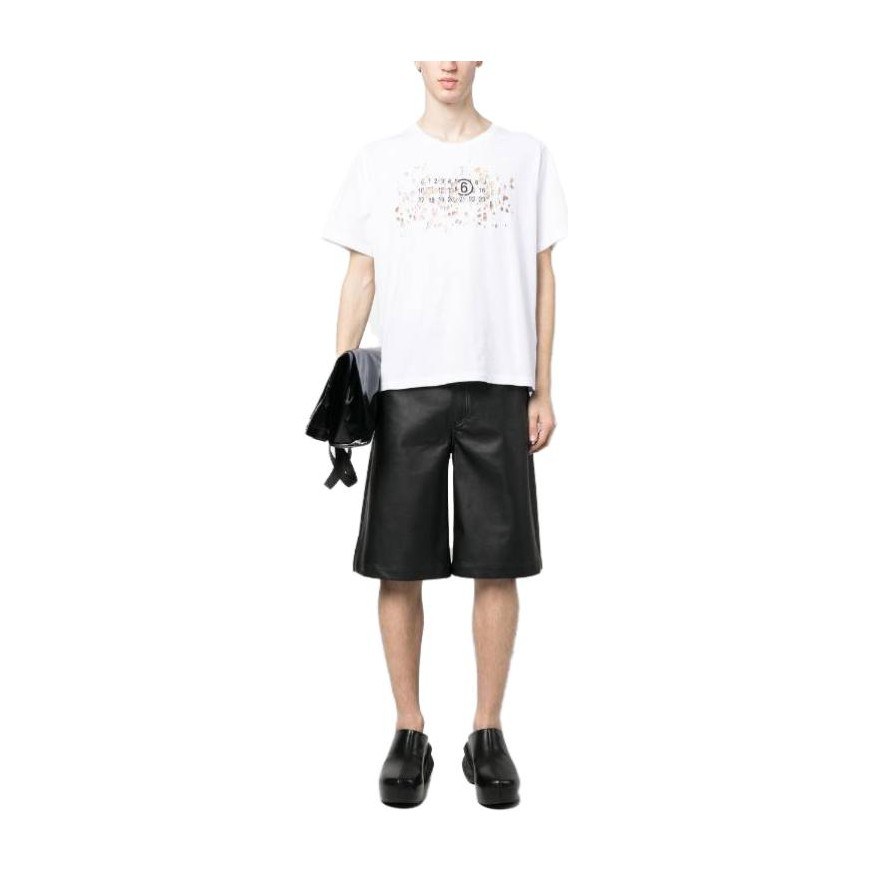 MM6 Maison Margiela Logo Print T-Shirt White