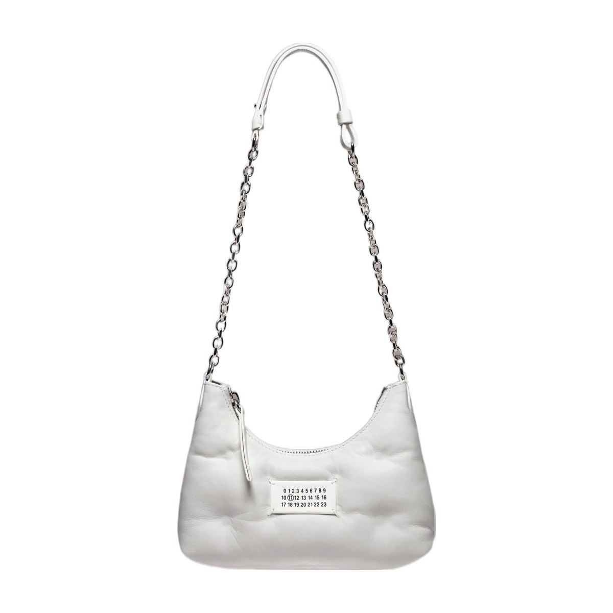 Maison Margiela Mini Quilted Leather Shoulder Bag White