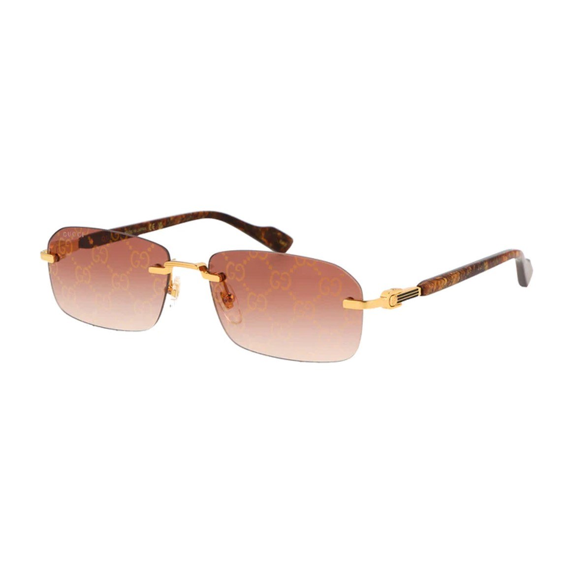 Gucci Rectangular Sunglasses Brown