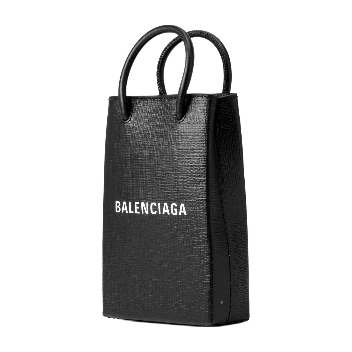 Balenciaga Shopping Logo Mini Tote Bag Black