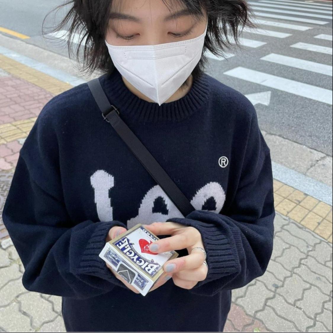 Lee Knit Pullover Deep Blue