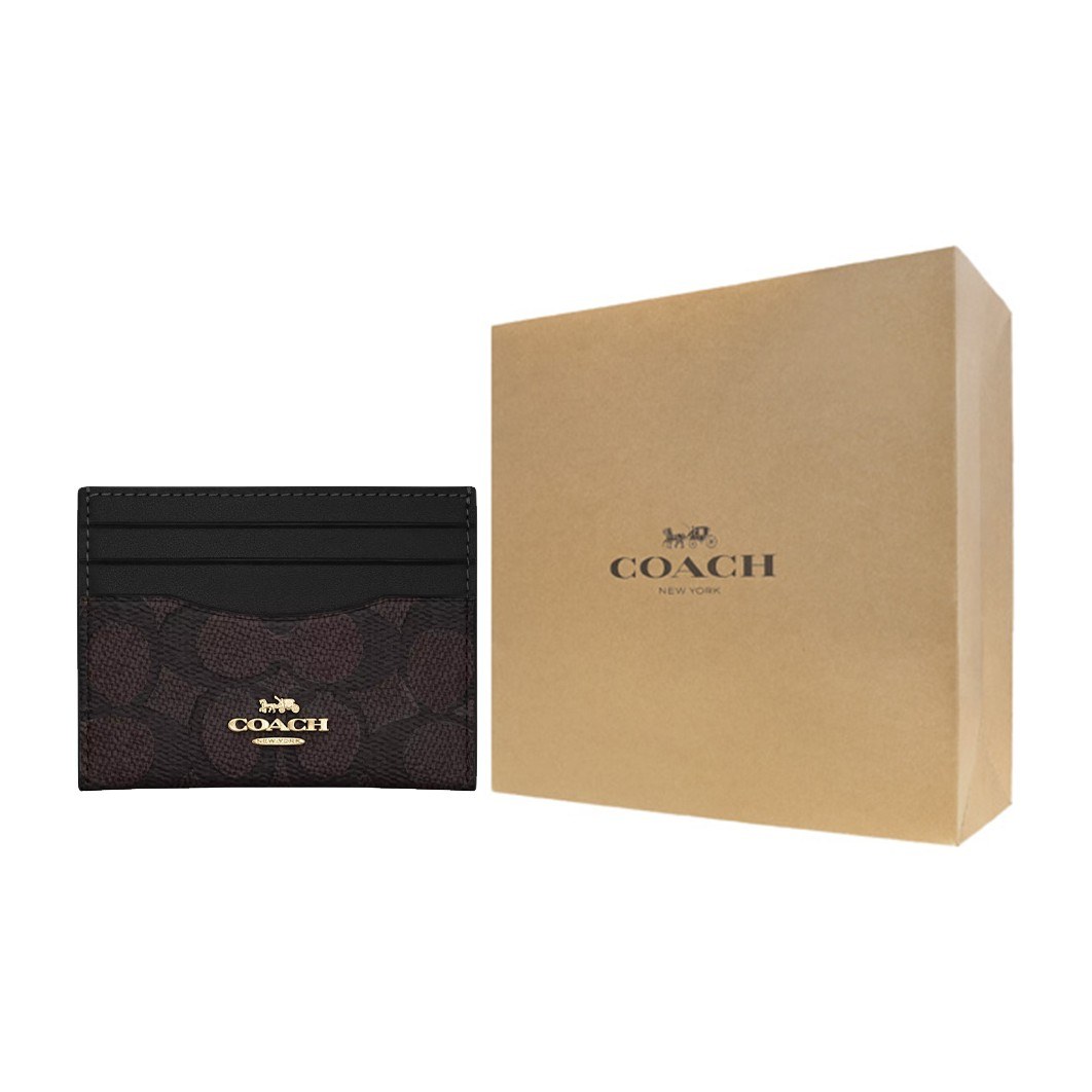 COACH Logo Multi-Card Mini Wallet Black