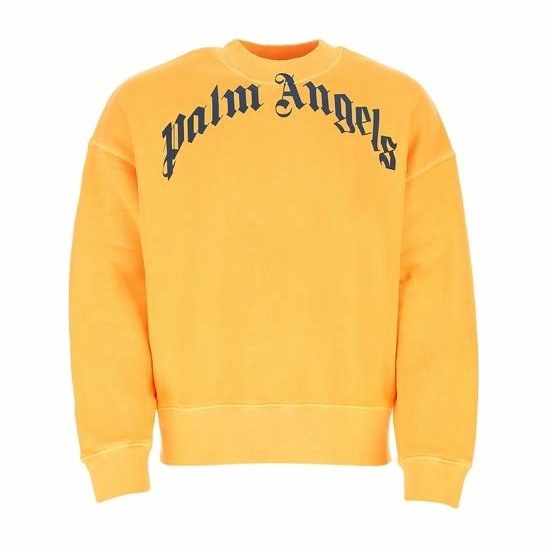 Palm Angels SS21 Logo Crewneck Yellow