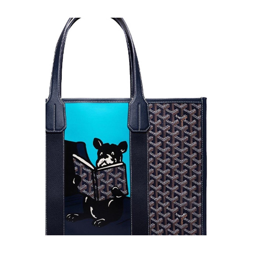 GOYARD Villette Tote Bag Navy Blue