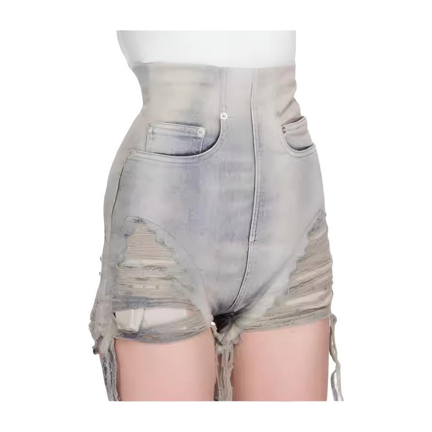 Rick Owens DRKSHDW SS24 Denim Shorts