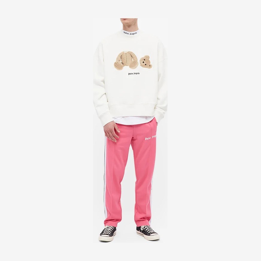Palm Angels Decapitated Bear Crewneck White