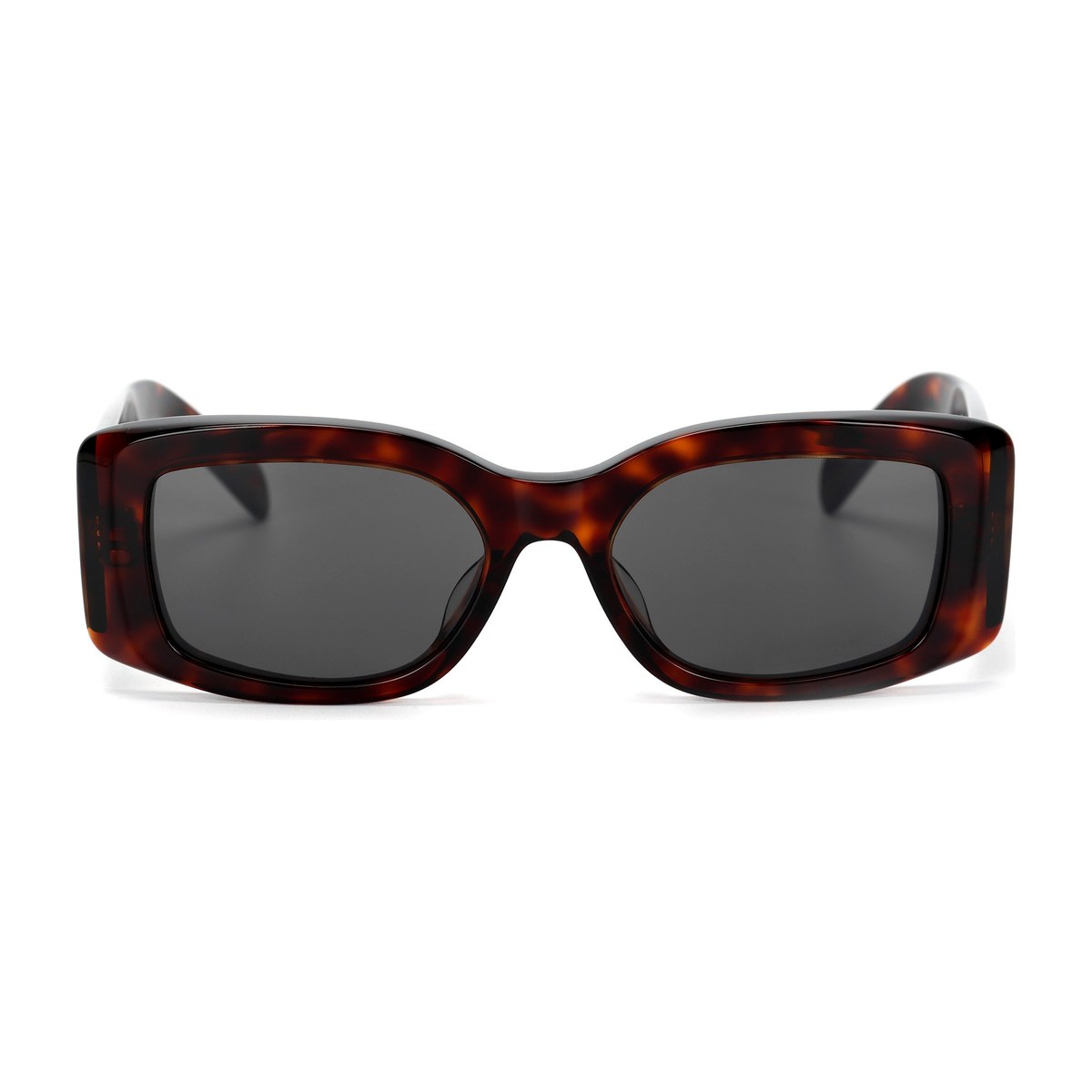 CELINE Logo Square Sunglasses Tortoiseshell