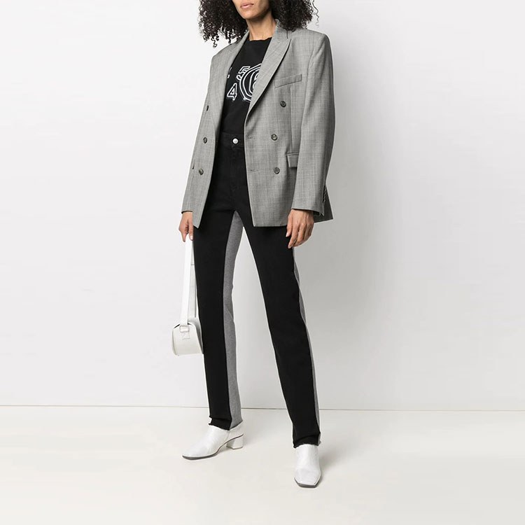 MM6 Maison Margiela FW21 Patchwork Slim Pants Black