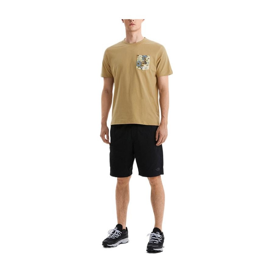 The North Face SS22 Floral Logo Pocket Tee Khaki