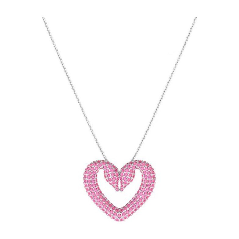 Swarovski Una Heart Pendant Pink