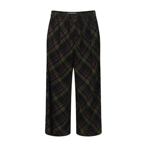 Maison Margiela FW21 Plaid Wool Trousers Green