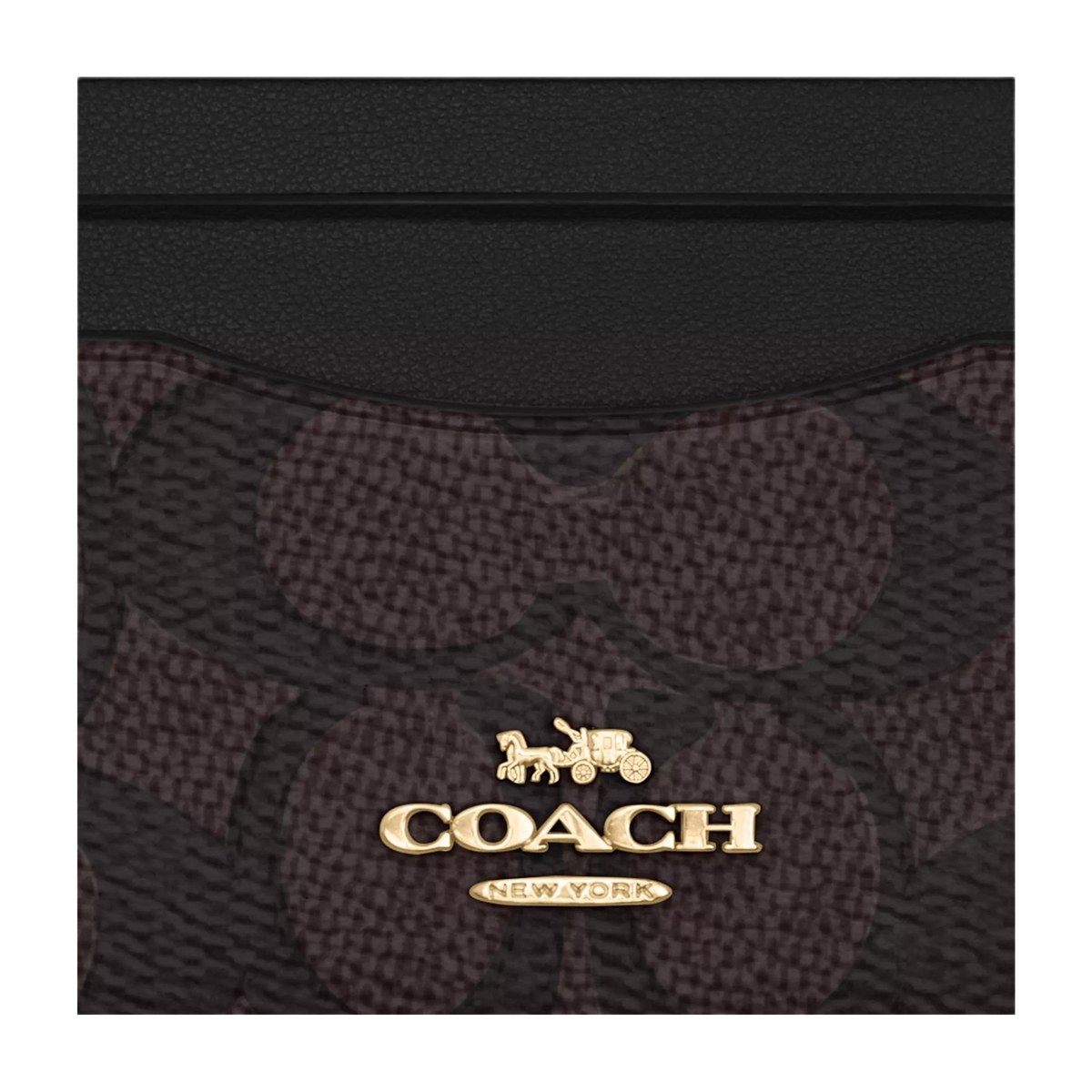 COACH Logo Multi-Card Mini Wallet Black