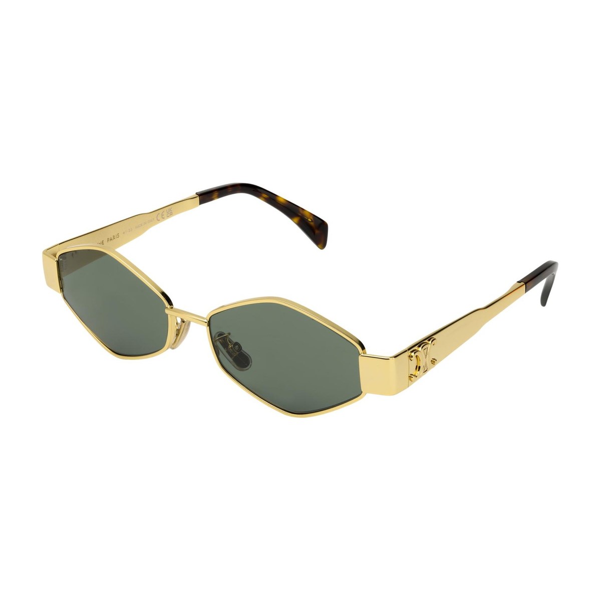 Celine Geometric Gold Sunglasses