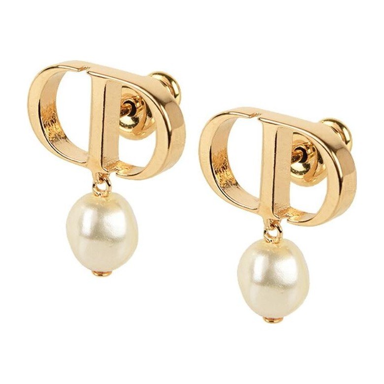 DIOR PETIT CD Metal Earrings Gold