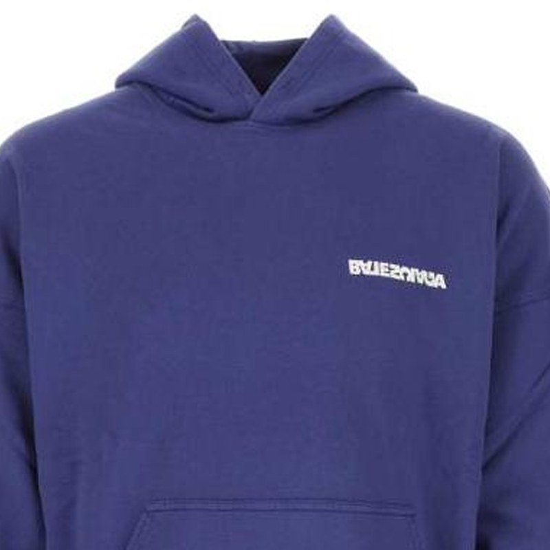 Balenciaga SS23 Letter Print Hoodie Blue