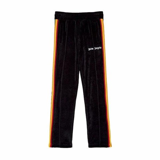 Palm Angels Velvet Track Pants Black